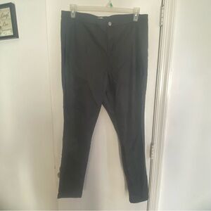 Missguided Plus Black‎ Faux Leather 18 Straight leg pants